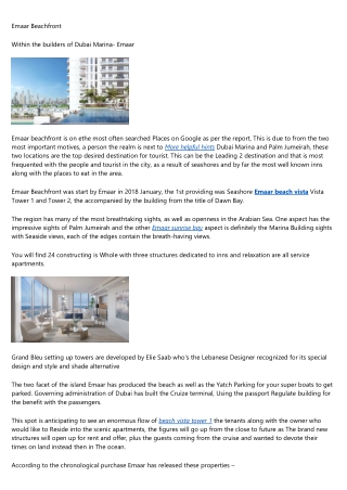 Emaar Waterfront