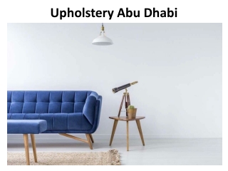 Upholstery Abu Dhabi