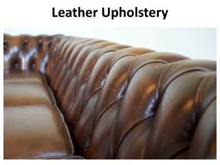 Leather Upholstery