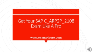 Exams4sure C_ARP2P_2108 Test Guide