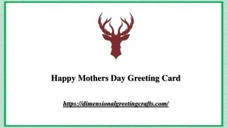 Happy Mothers Day Greeting Card