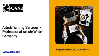 Article Writing Services - Professional Article Writer Company