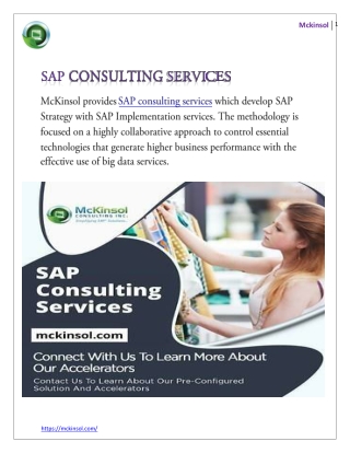 SAP consulting services