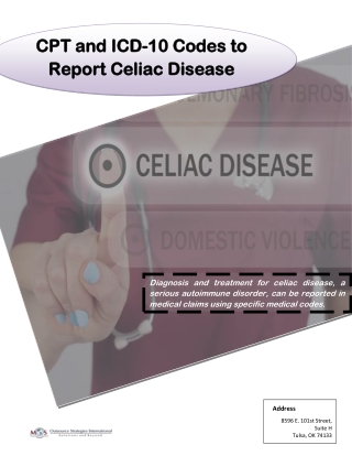 CPT and ICD-10 Codes to Report Celiac Disease
