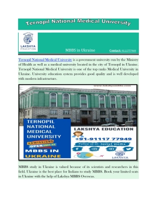 Ternopil National Medical University