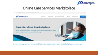 Online Care Services Marketplace