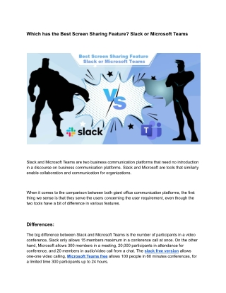 Which has the Best Screen Sharing Feature_ Slack or Microsoft Teams