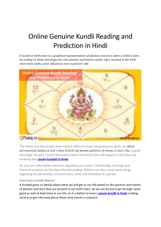 Online Genuine Kundli Reading Service in Hindi-converted
