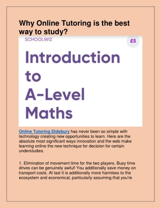 Find the best One to One Tuition in Didsbury