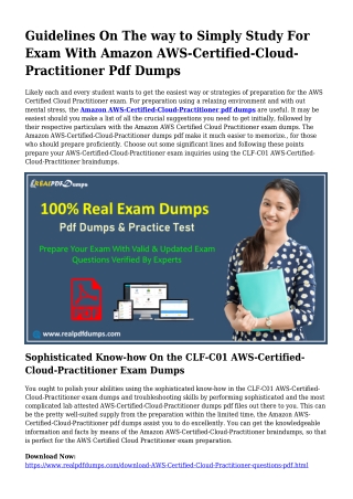 Sustainable AWS-Certified-Cloud-Practitioner Dumps Pdf For Awesome Outcome