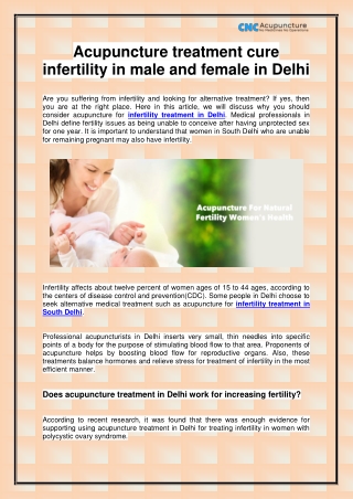 Infertility Treatment in Delhi