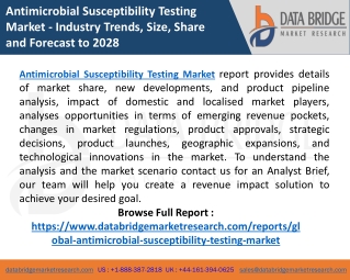 Global Antimicrobial Susceptibility Testing Market