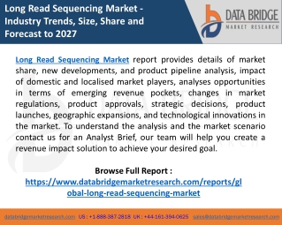Global Long Read Sequencing Market