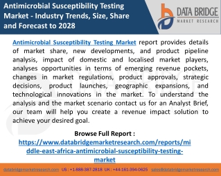 Middle East and Africa Antimicrobial Susceptibility Testing Market