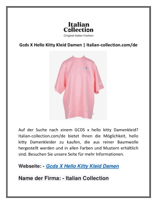 Gcds X Hello Kitty Kleid Damen | Italian-collection.com/de