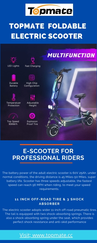 TopMate Foldable Electric Scooter