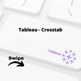 Tableau - Crosstab