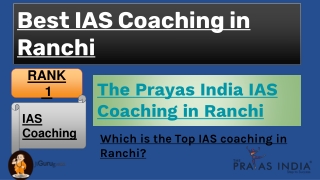 Best IAS Coaching in Ranchi
