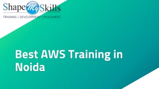 Best AWS Training in  Noida