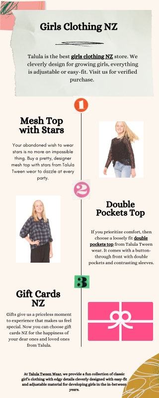 Girls Clothing NZ