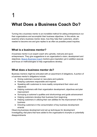 Beauty Business Coach