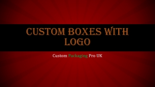 Custom Boxes With Logo