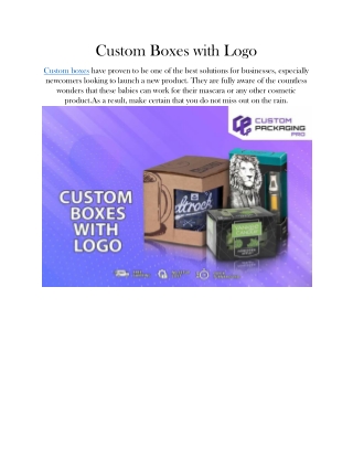 Custom Boxes with Logo