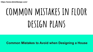common mistakes in floor design plans