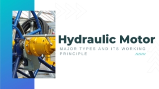 Hydraulic Motor_ Major Types and Its Working Principle