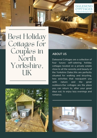 Best Holiday Cottages for Couples in North Yorkshire, UK