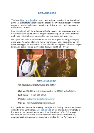 Live Latin Band