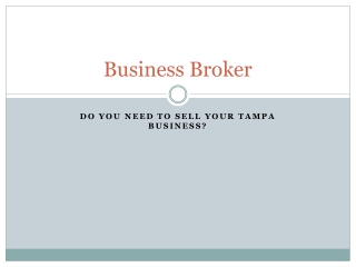 Business for sale in Florida