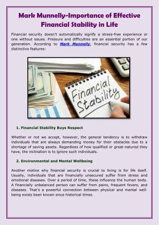 Mark Munnelly-Importance of Effective Financial Stability in Life-converted