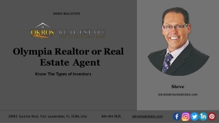 All About Olympia Realtor, and Various Types of Real Estate Investors!