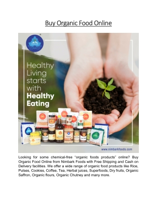 Buy Organic Food Online