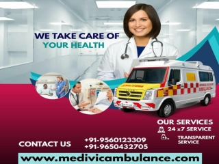 Low Cost Road Ambulance in Saguna More & Rajendra Nagar, Patna by Medivic