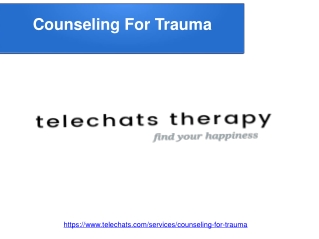 Counseling For Trauma