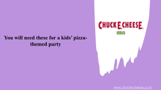You will need these for a kids’ pizza-themed party