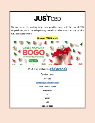 Browse CBD Brands