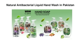 Natural Antibacterial Liquid Hand Wash in Pakistan