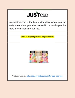 where to buy cbd gummies for pain near me