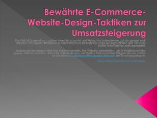 Bewährte E-Commerce-Website-Design-Taktiken zur Umsatzsteigerung
