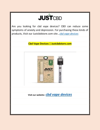 Cbd Vape Devices | Justcbdstore.com