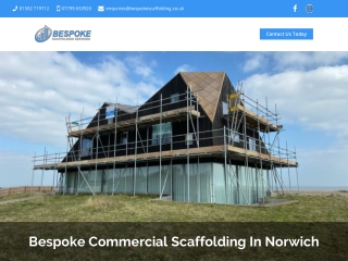 Bespoke Commercial Scaffolding In Norwich