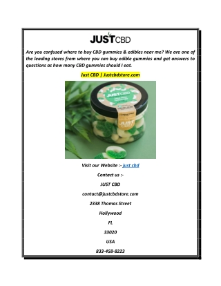 Just CBD  Justcbdstore.com