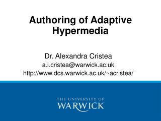 Authoring of Adaptive Hypermedia