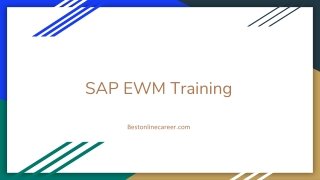 SAP EWM Training