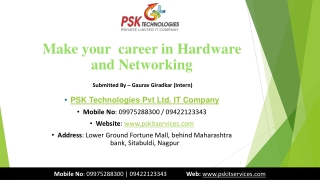 Make Your Career in Hardware and Networking
