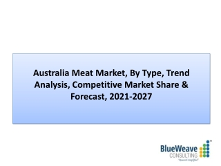 Australia Meat Market Growth 2021