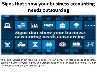 Signs that you should outsource your accounting